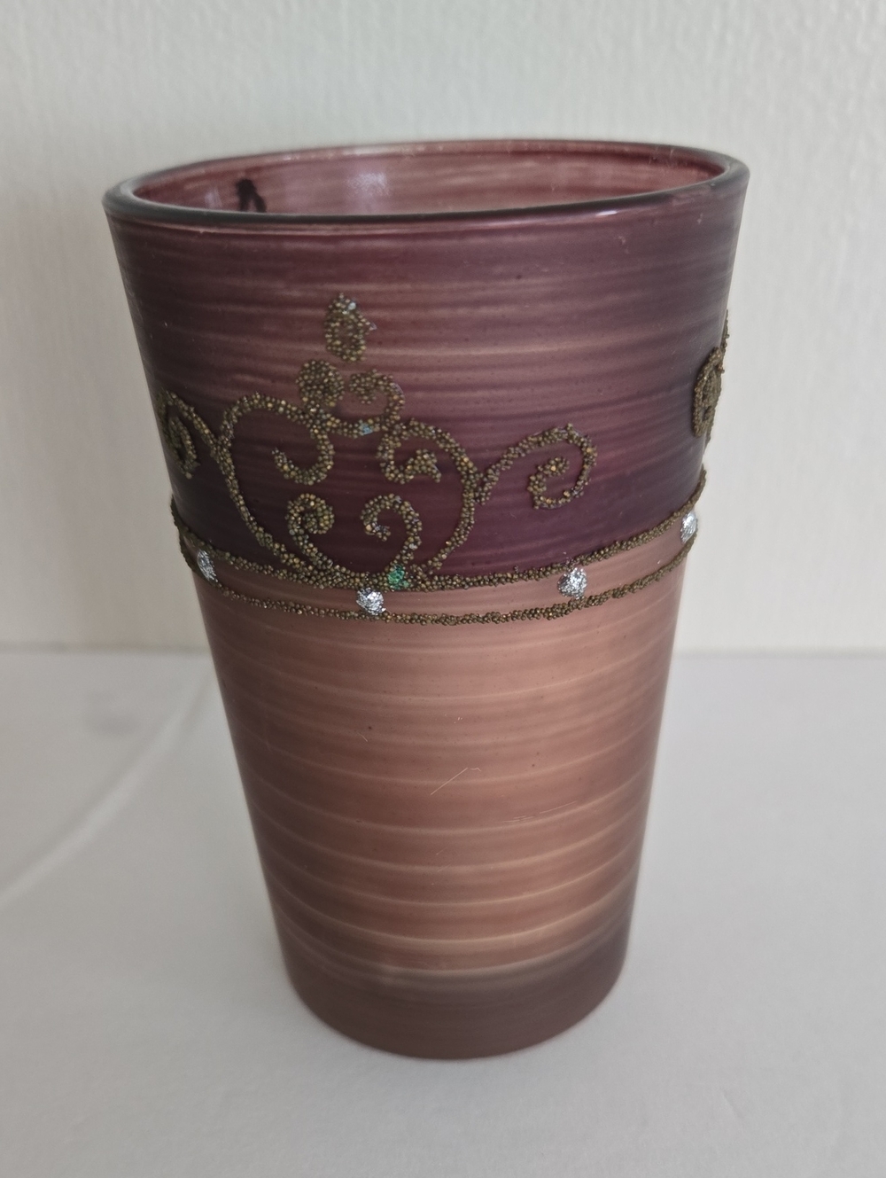 Sugared Molasses Jeweled Candle Jar